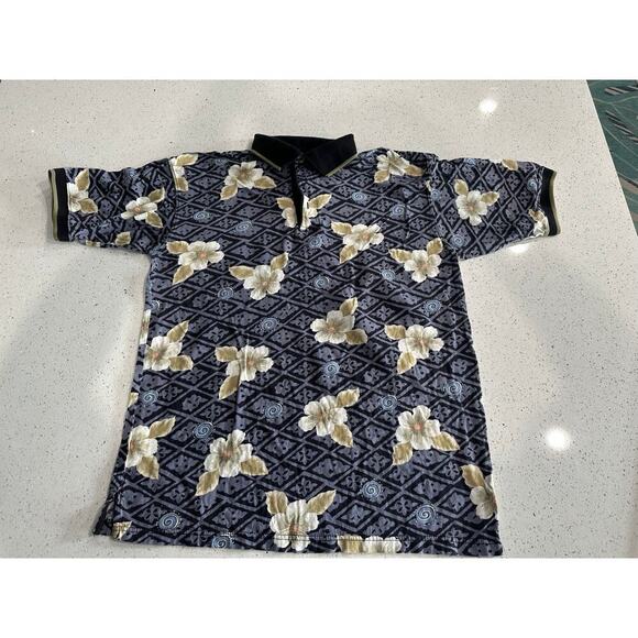 Made in Hawaii, USA - Hibiscus Hawaiian Aloha Shirt Size Medium - Picture 1 of 4